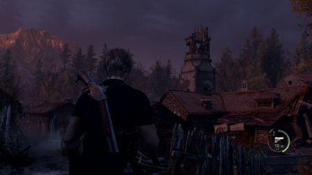 Leon walks on in Resident Evil 4 for Nintendo Switch 2