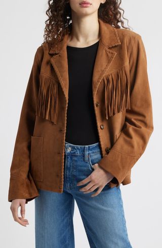 Maronti Fringed Suede Jacket