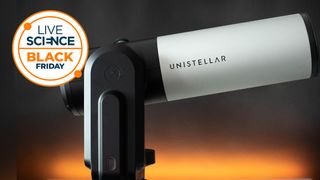 Unistellar eVscope 2 against a dark background