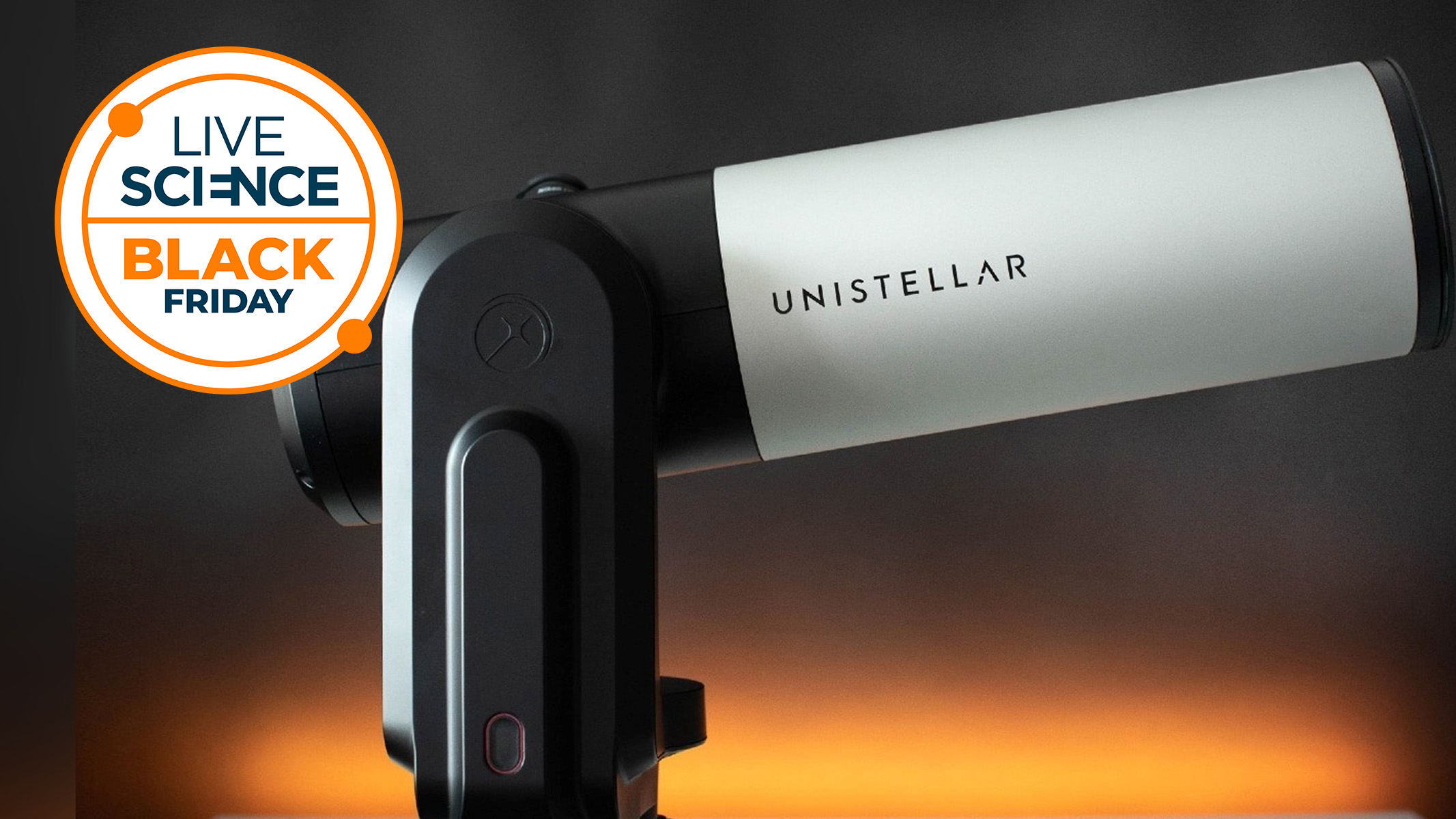 Unistellar eVscope 2 against a dark background