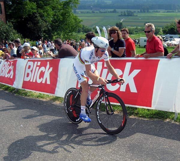 World TT Champion Michael Rogers (Quickstep) is also very fast today