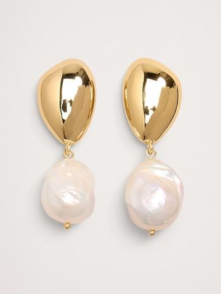 Telaio Pebble Pearl Earrings by Aureus + Argent