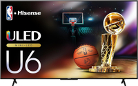 Hisense 55" U6N Mini-LED 4K TV: was $599 now $449 @ Best Buy
This new budget-friendly TV from Hisense could take the crown for the best value TV in 2024. As the successor to the U6K, it delivers a Mini-LED display with great color and contrast at an incredible price. It comes with Dolby Vision, HDR 10+, HDR 10 and HLG support, a 60Hz refresh rate and Chromecast/Apple AirPlay.
Price check: $499 @ Amazon