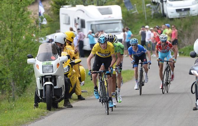 Chris Froome (Team Sky) shows his top form on the Col du Beal