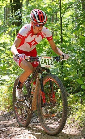 Lea Davison (Specialized) on her way to a win