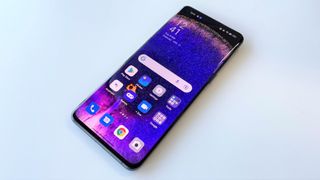Oppo Find X5 Pro review: phone lying on a table