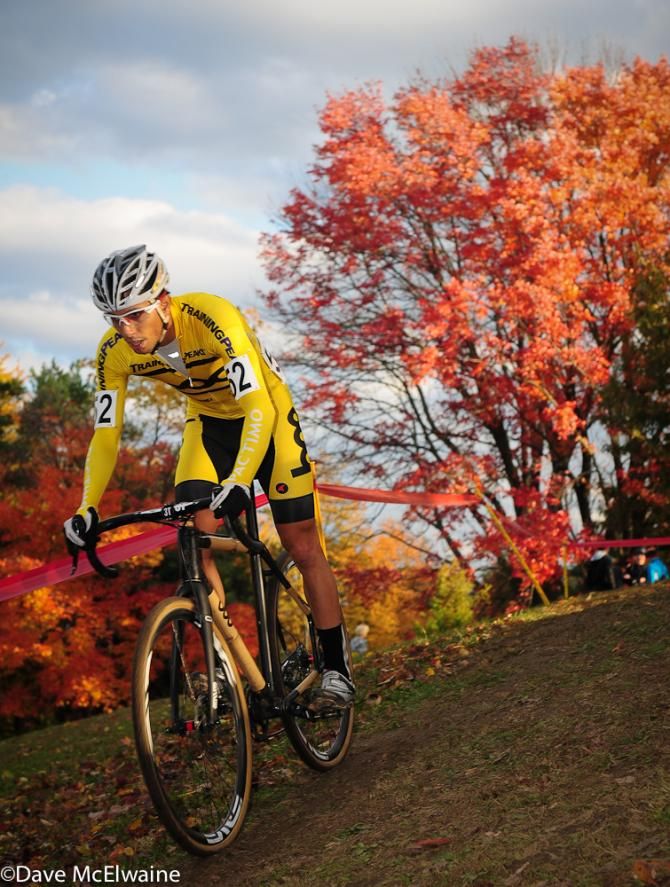 Rotem Ishay (Boo Bicycles) riding his bamboo cross bike
