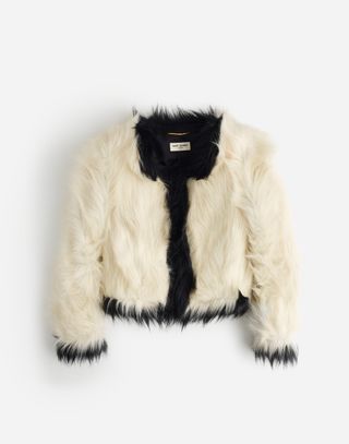 Madewell x Reluxe Fashion, Saint Laurent Monochrome Faux Fur Preowned Jacket