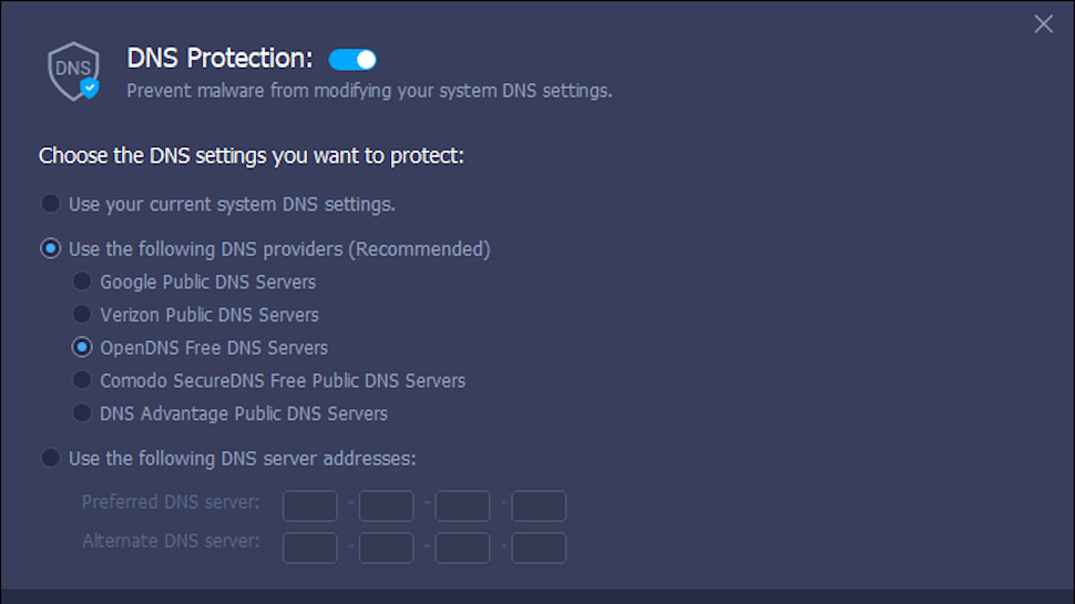 iTop VPN Windows DNS