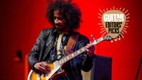 Mali's musician Ousmane Ag Mossa from the group Tamikrest performs during the 15th International Nomad Festival in Mhamid el-Ghizlane, in Morocco's southern Sahara desert, on March 22, 2018