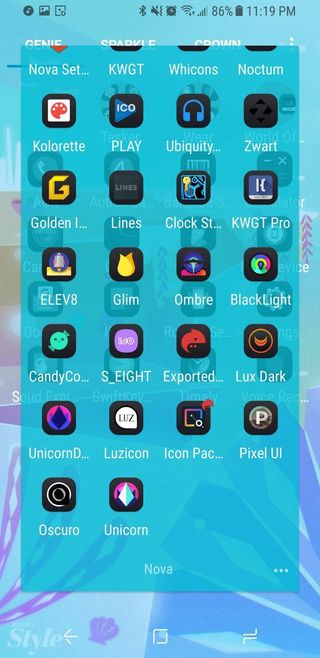 Tap your icon pack