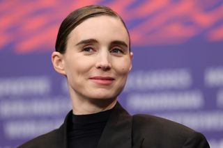 Rooney Mara is seen at the "La Cocina" press conference during the 74th Berlinale International Film Festival Berlin at Grand Hyatt Hotel on February 16, 2024 in Berlin, Germany.