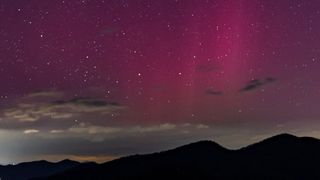 Red auroras visible in North Carolina on March 24, 2023.