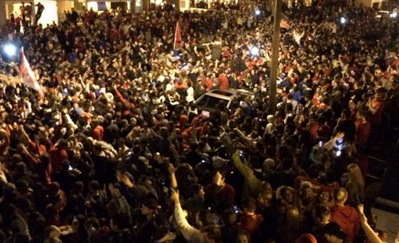 Dayton&amp;#039;s student body floods streets following NCAA win