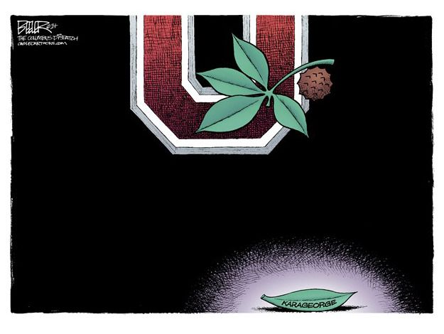 Editorial cartoon Ohio State death