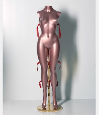 breasts in art: nude pink mannequin