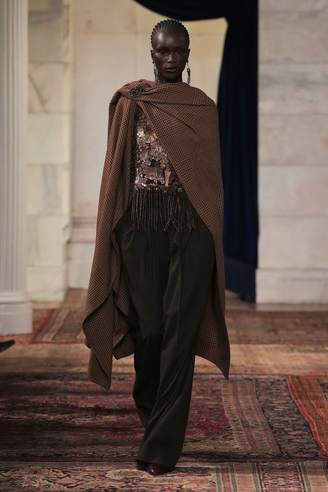 models walk the Ralph Lauren Fall 2026 runway