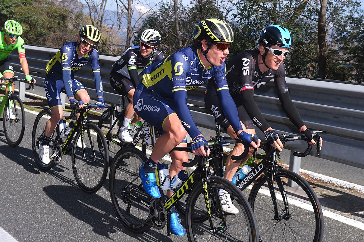 Daryl Impey and Geraint Thomas