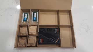 Framework Laptop DIY Edition components in box