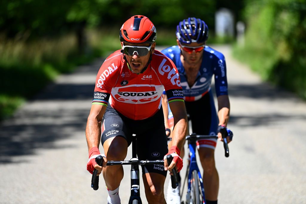 Philippe Gilbert went into the break of the day