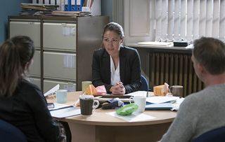 Eleanor Matsuura suited and booted as DCI Jessie Cole in Shetland