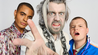 Layton Williams, Jack Whitehall, and Charlie Wernham in Bad Education: A Christmas Carol, the 2023 Christmas Special