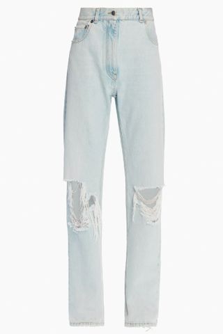 The Row Burty Distressed Wide-Leg Jeans