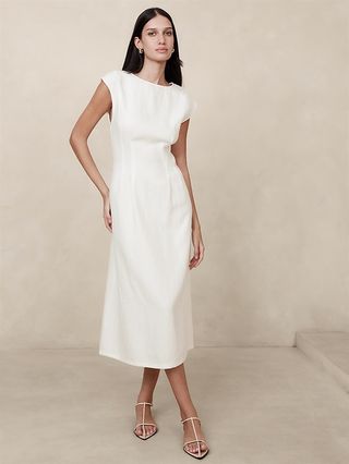 Lina Linen Midi Dress