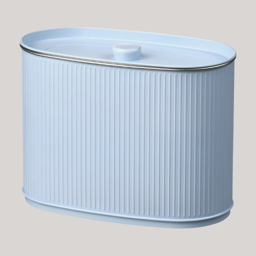 Betthaj Tin With Lid - for Dry Food/pale Blue 3.1 L