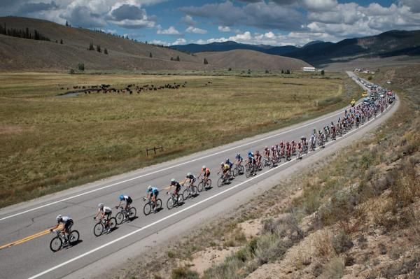 Part of today's course brought the race through central farmlands.