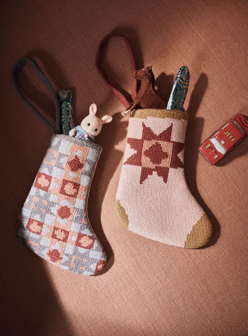 Needlepoint Decoration, Set of Two