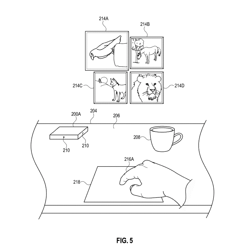 Apple AR trackpad patent