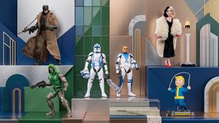 A selection of action figures from Walmart's Collector Con event.