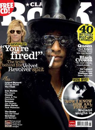 The cover of Classic Rock 119, featuring Slash and Duff McKagan