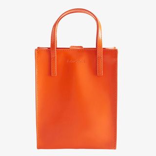 & Other Stories bright orange tote bag