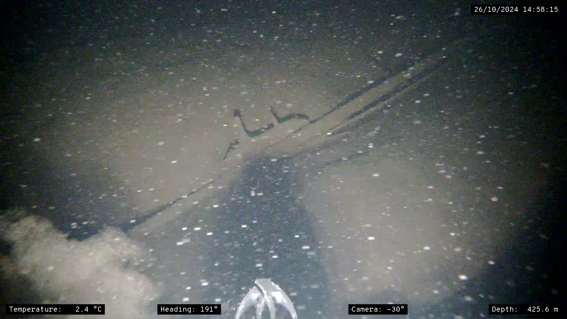 an underwater view of a shipwreck