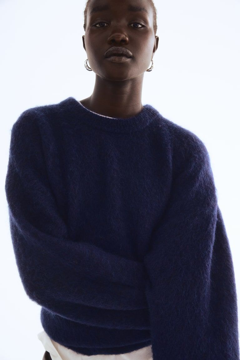 Oversized Mohair-Blend Jumper