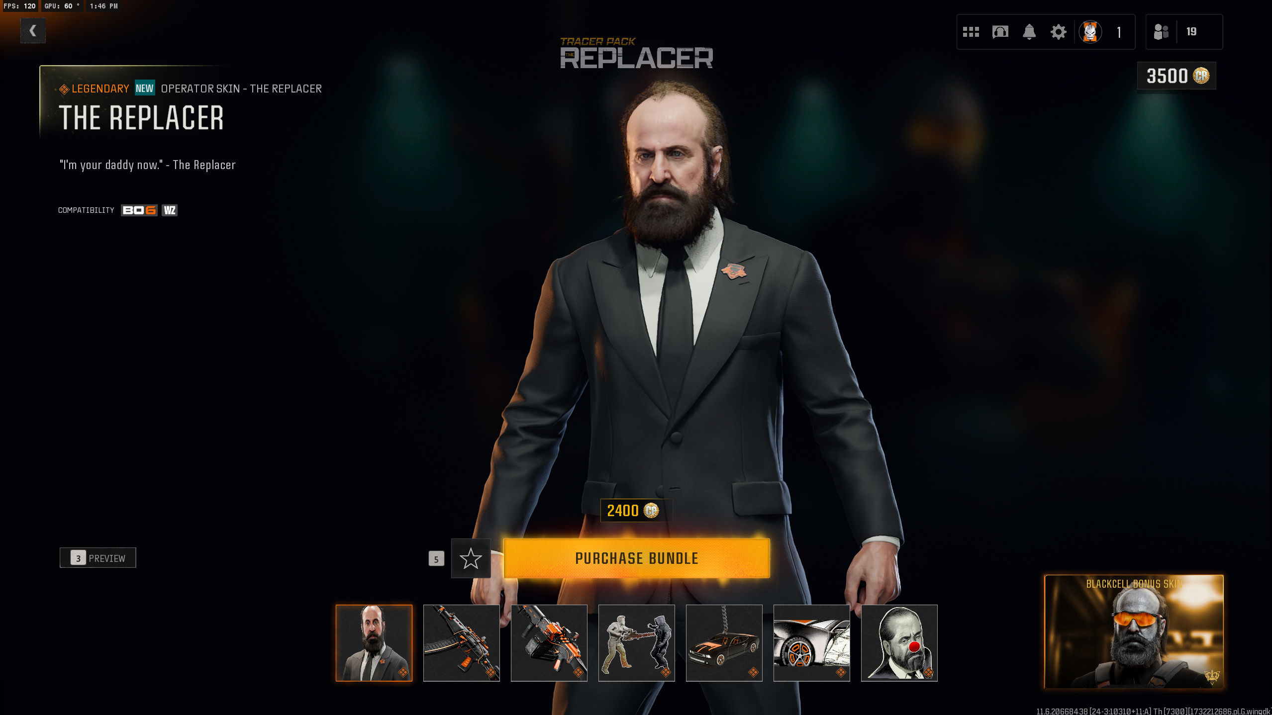 Call of Duty has added Peter Stormare as The Replacer to the store as a playable operator in Black Ops 6. The bundle includes a custom finisher, weapon blueprints, a calling card, and emblem. Owners who upgrade their battle pass to BlackCell get a bonus Operator skin for The Replacer.