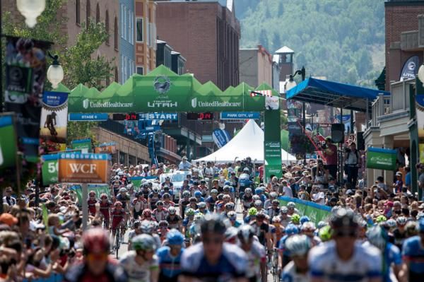 The riders leave Park City