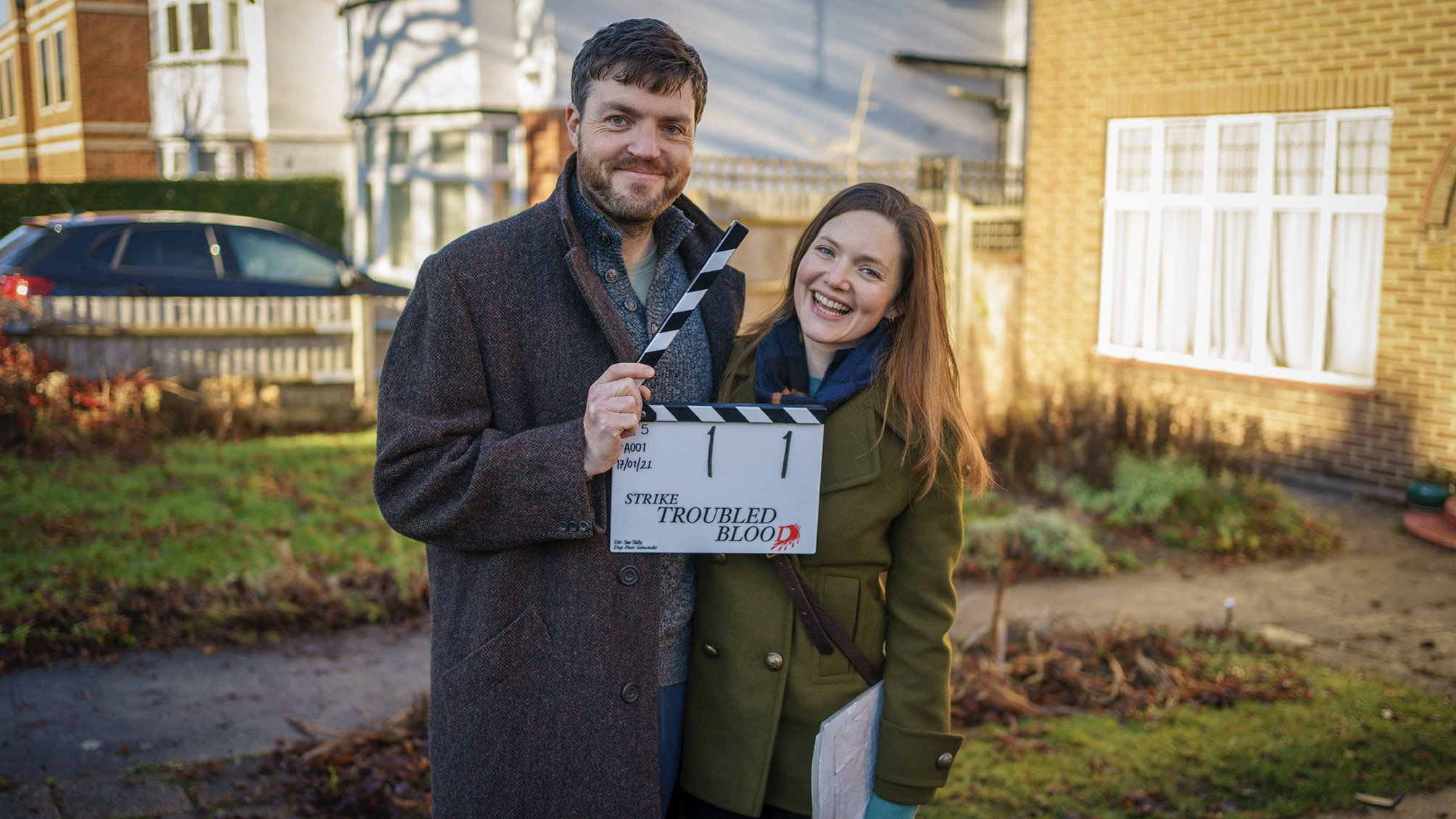 Tom Burke and Holliday Grainger in Strike - Troubled Blood