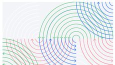 Whitepaper cover with title and blue, green, and pink circular arrow line graphics overlapping