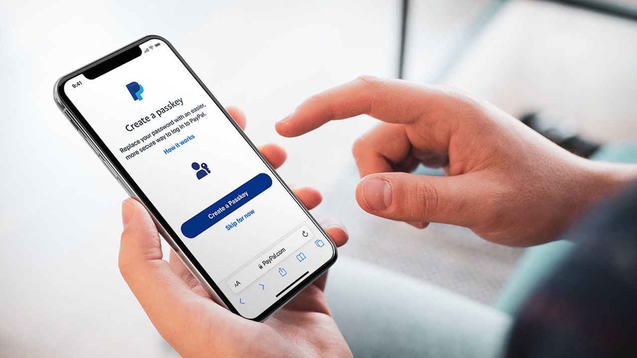 PayPal Passkeys on iPhone