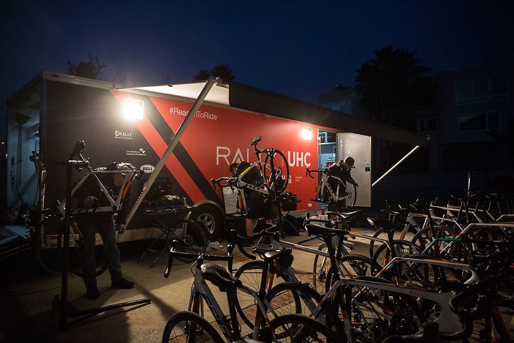 The mechanics are always the last to call it a night at races and at camp