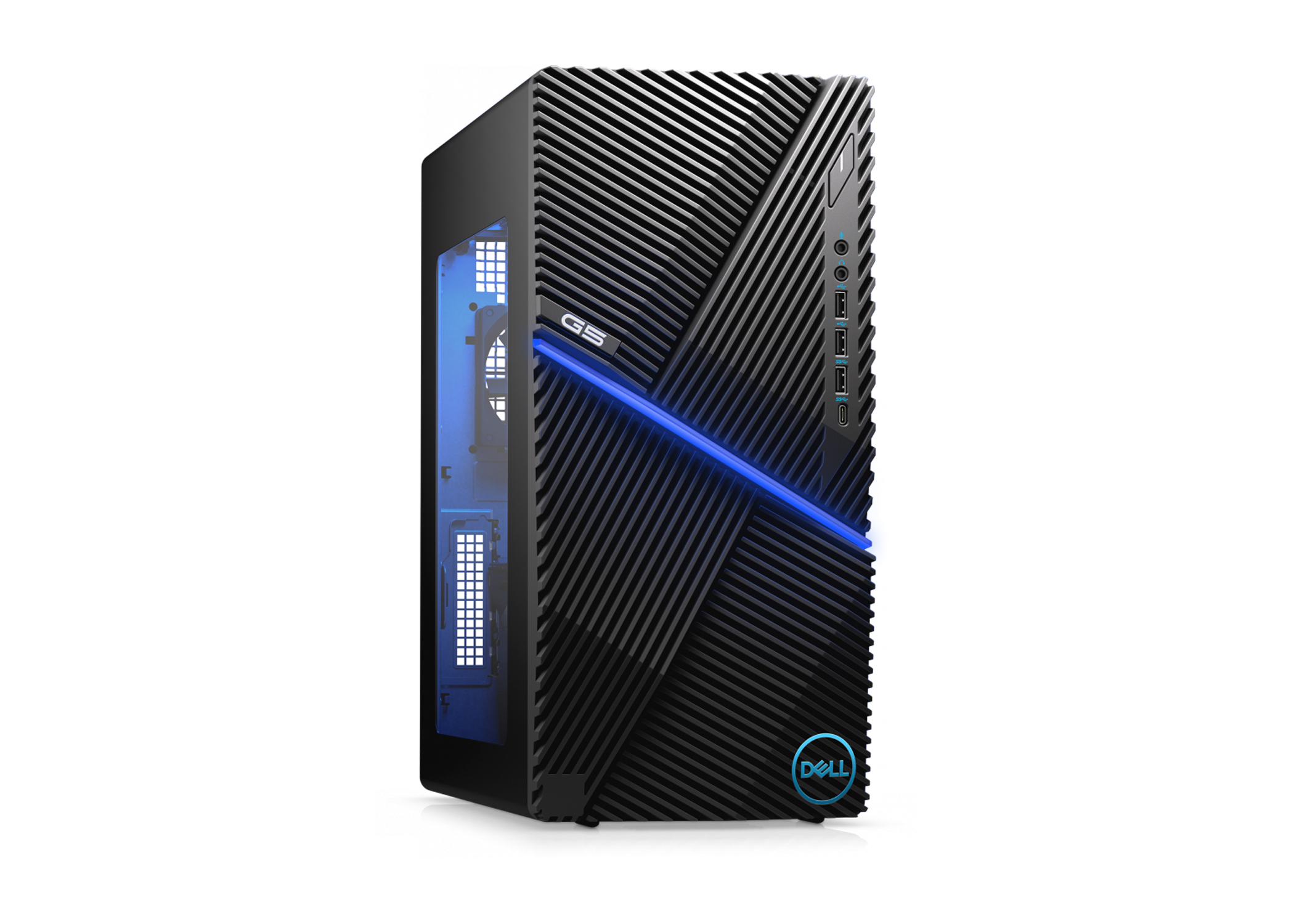 Dell G5 Gaming Desktop against a white background