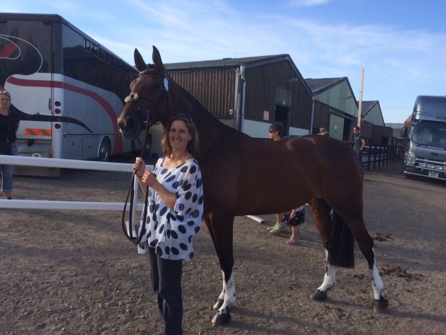 Litchfield Perdita before the CCI2* trot-up at Hartpury