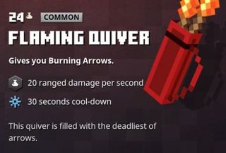 Minecraft Dungeons Flaming Quiver