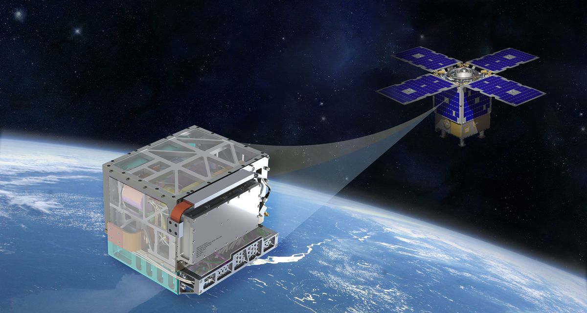 NASA&#039;s Deep Space Atomic Clock, seen here in an artist&#039;s illustration, will test out new technology to for deep-space navigation. 