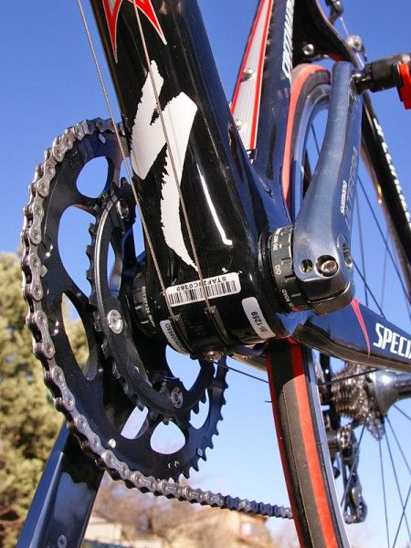 The down tube, seat tube, and chain stays make good use of the available real estate.
