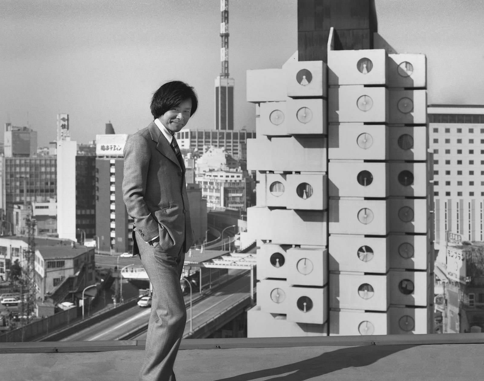 archive image of Nagakin Capsule Tower and its architect