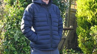 Man wearing Shackleton Rothera Hooded Down Jacket